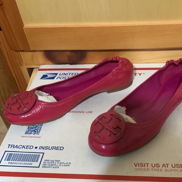 Dark pink Tory Burch leather flats - Picture 6 of 6